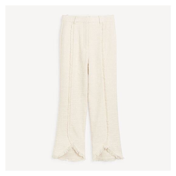 BY MALENE BIRGER Ivory Nadihas Bouclé Crop Trousers Size 6 / 27" NWT - Picture 6 of 16